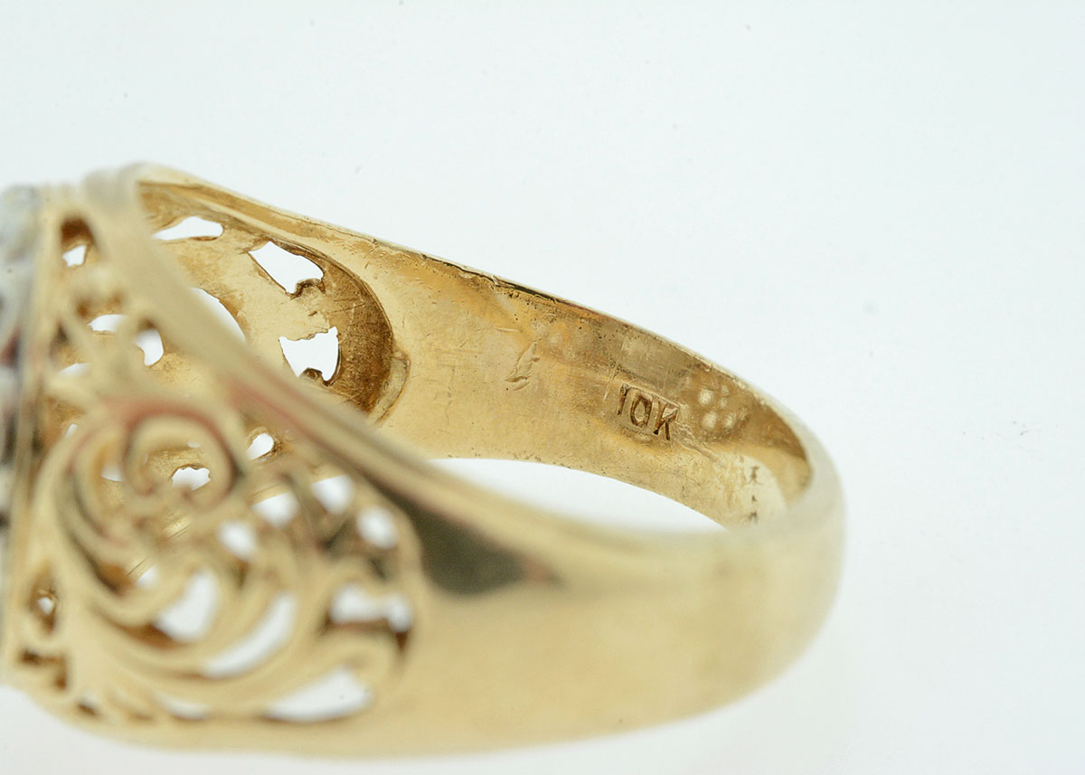 Men's Gold Diamond "KY Cluster" Ring