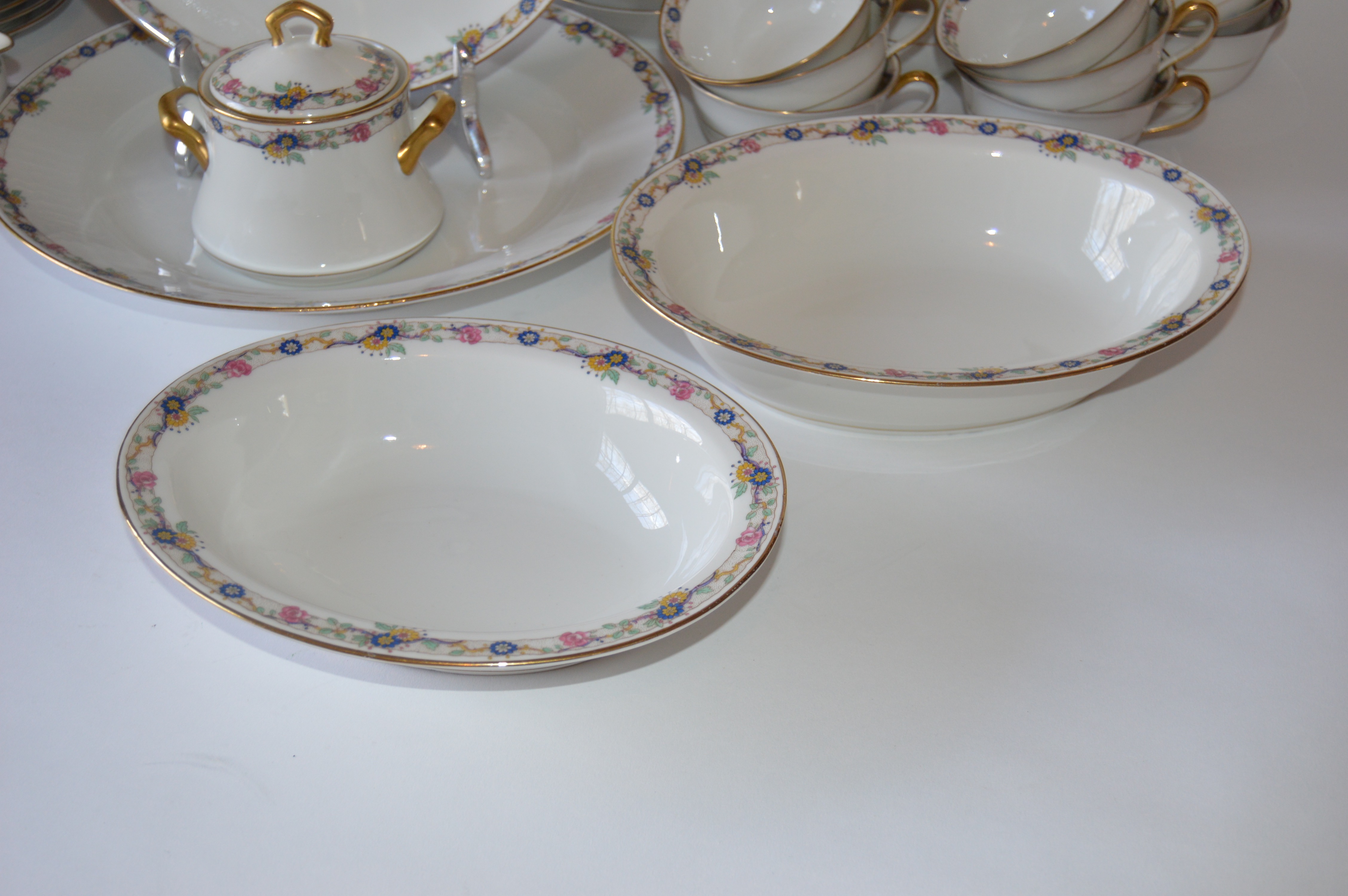 Vintage Charles Ahrenfeldt Limoges 12-Pc Porcelain China Set