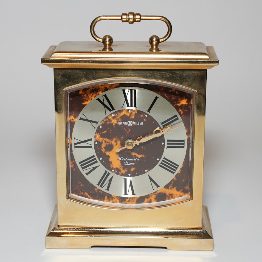 Howard Miller Brass Case Carriage Clock