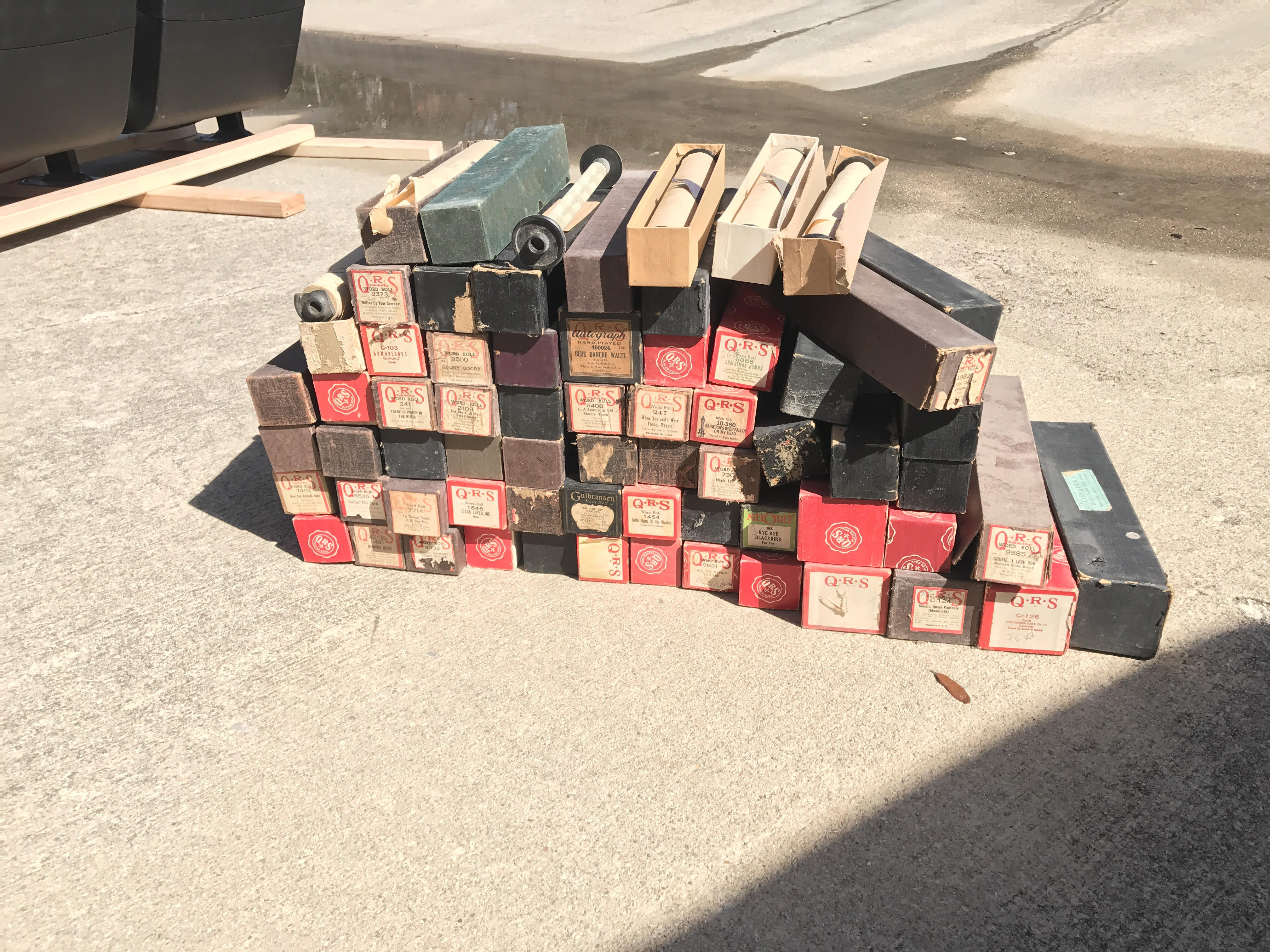 Vintage Player Piano Rolls