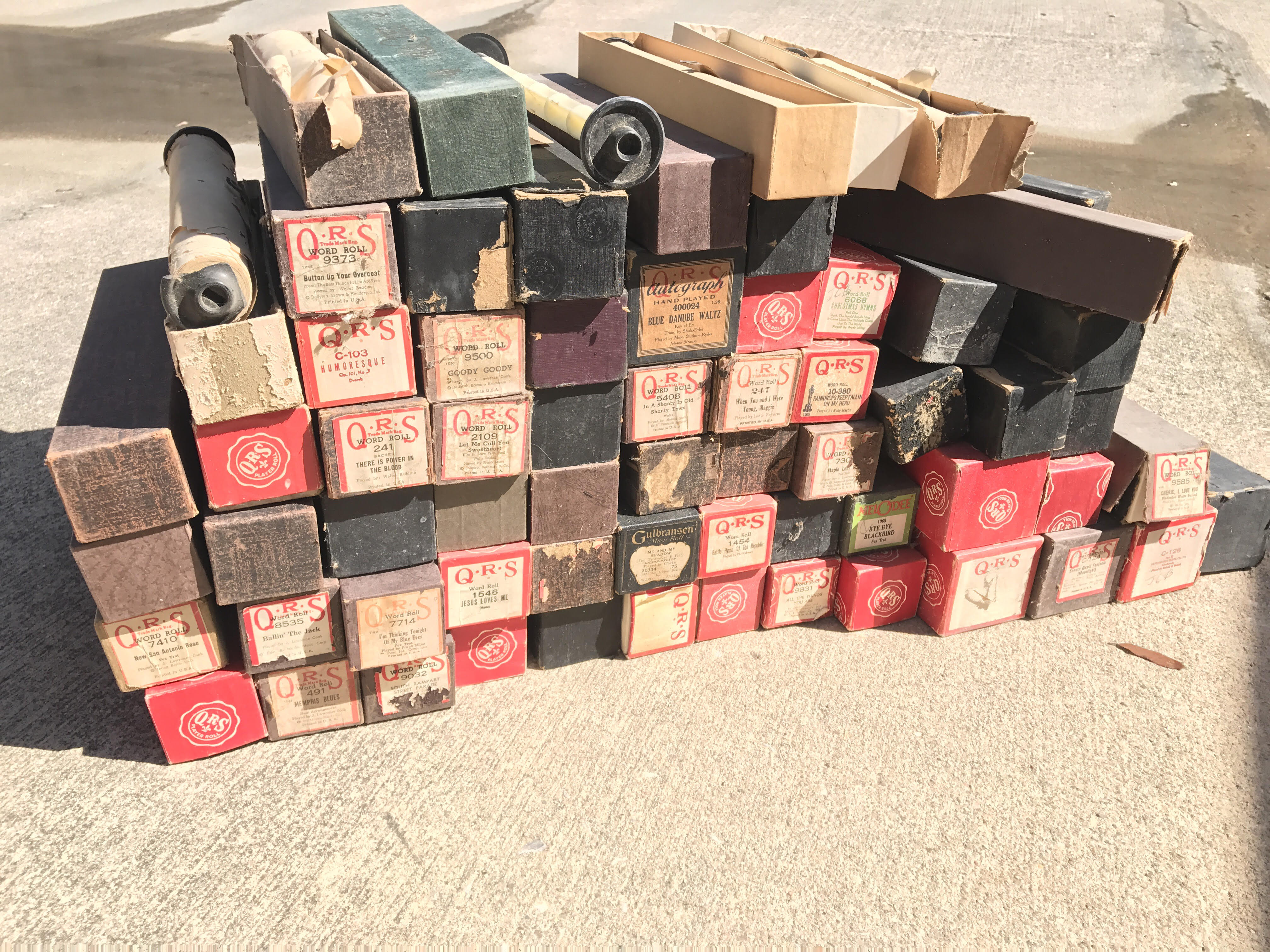 Vintage Player Piano Rolls