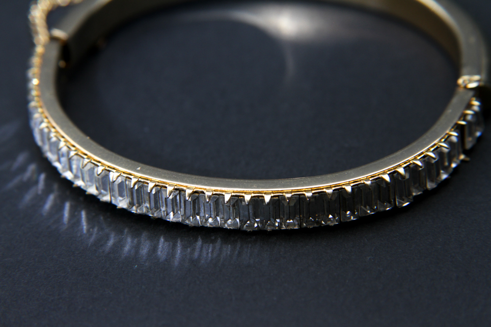 Rhinestone Bangle Bracelet