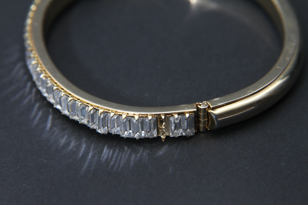 Rhinestone Bangle Bracelet