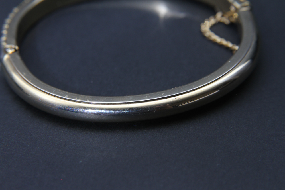 Rhinestone Bangle Bracelet