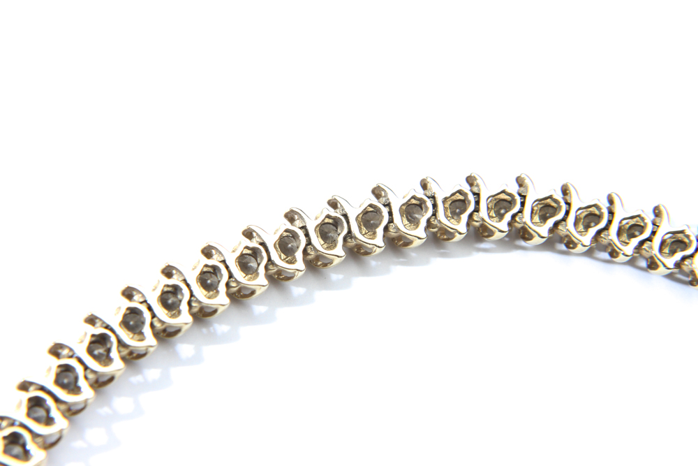 14K Gold and Diamond Tennis Bracelet