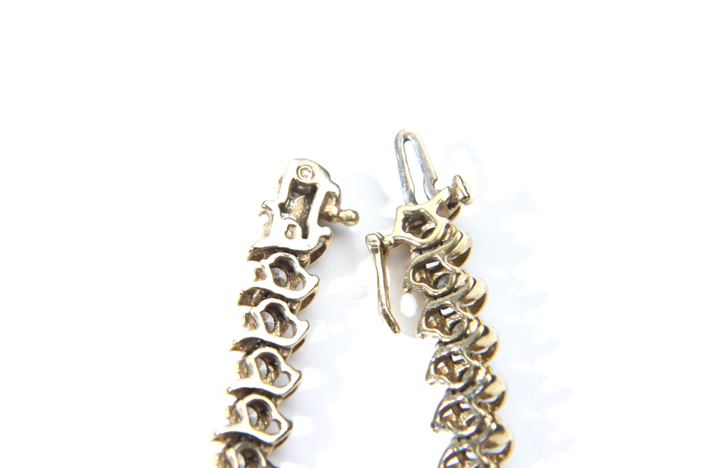 14K Gold and Diamond Tennis Bracelet