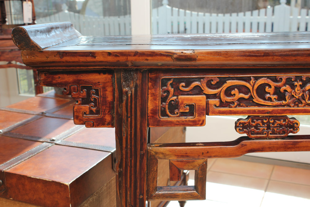 Circa 1730 Antique Chinese Wooden Altar Table