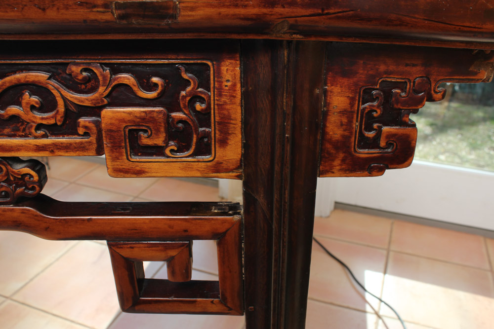 Circa 1730 Antique Chinese Wooden Altar Table