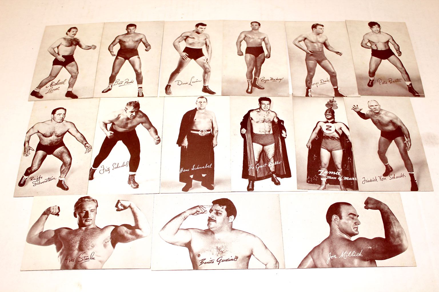 1940s & 50s Wrestling Exhibition Cards
