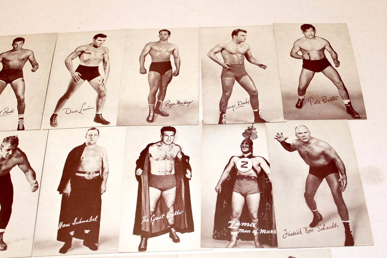 1940s & 50s Wrestling Exhibition Cards