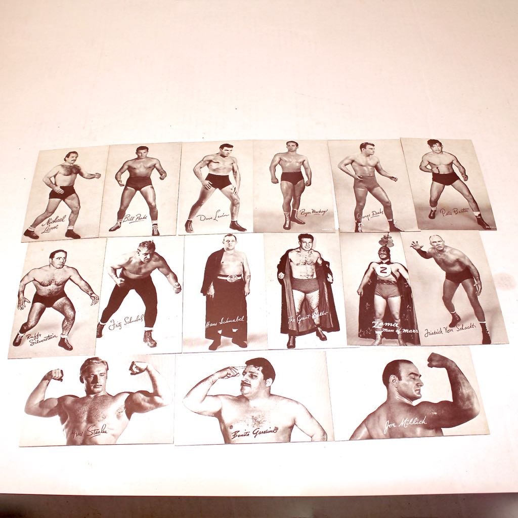 1940s & 50s Wrestling Exhibition Cards