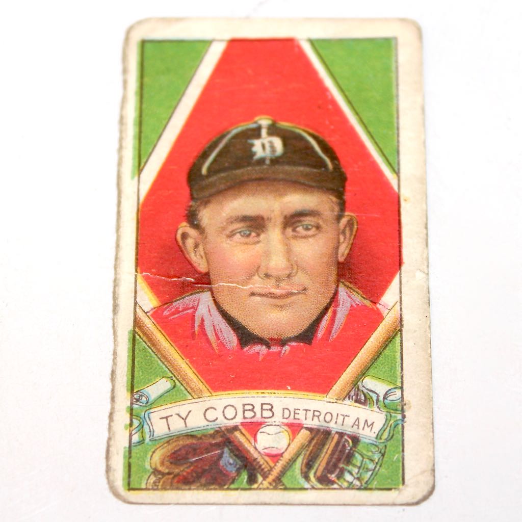 Authentic 1921 T202 Hassan Ty Cobb Card