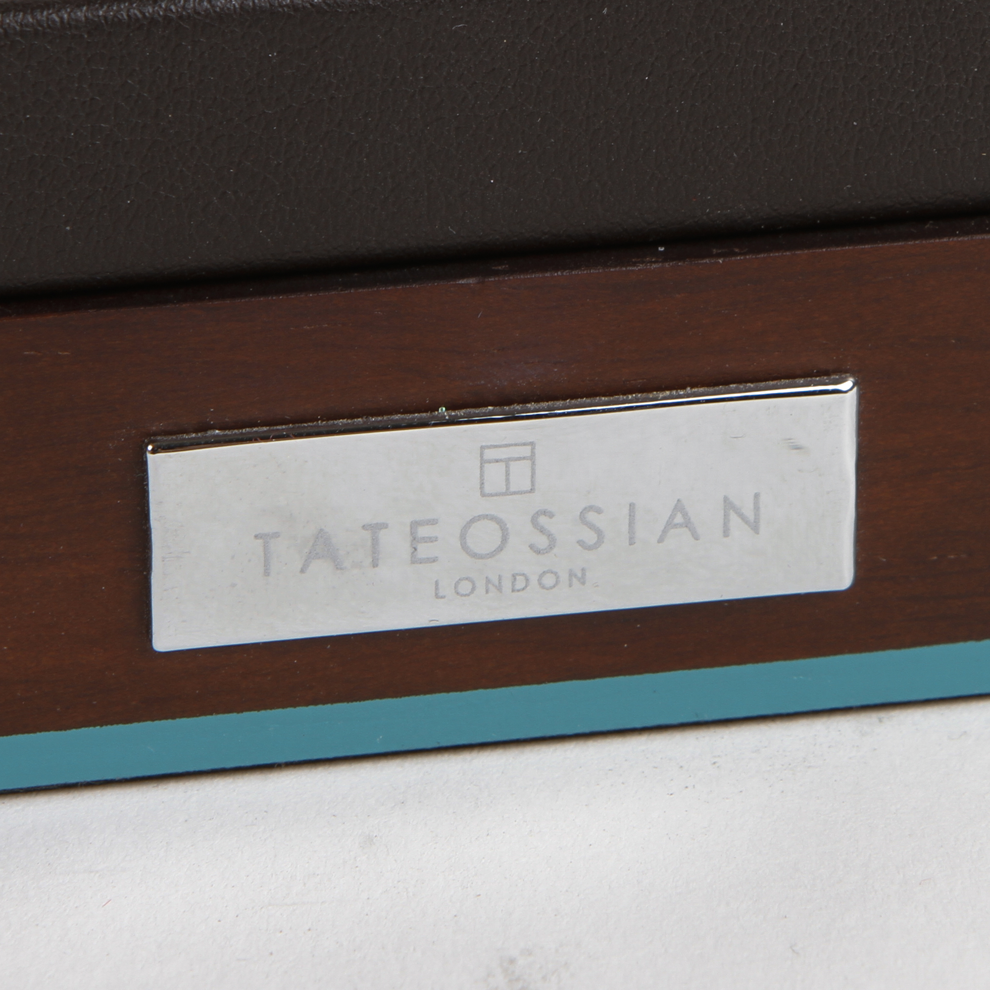 Pair of Tateossian Sterling Silver Globe Cufflinks