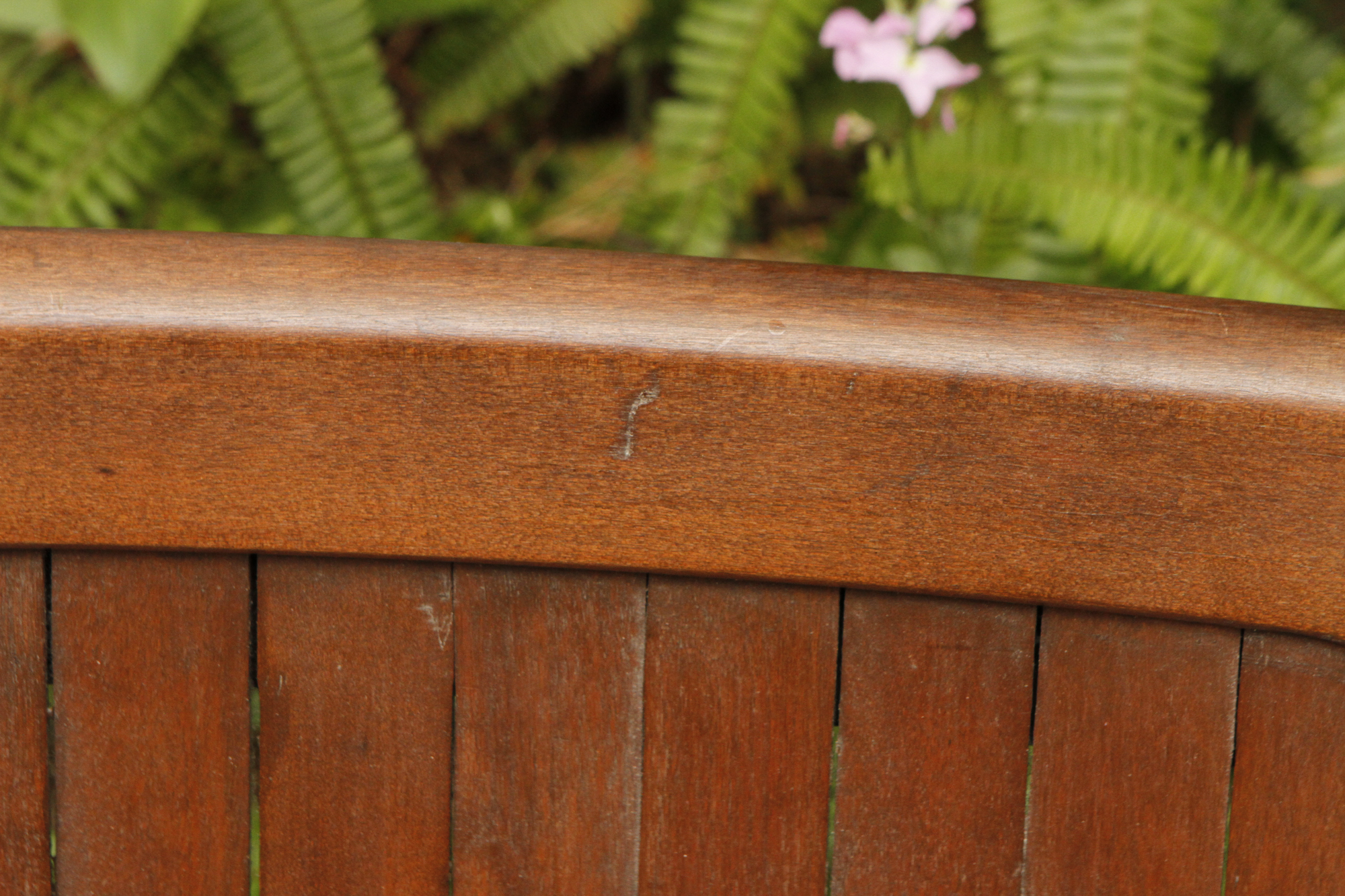 Vintage Wood Folding Bench