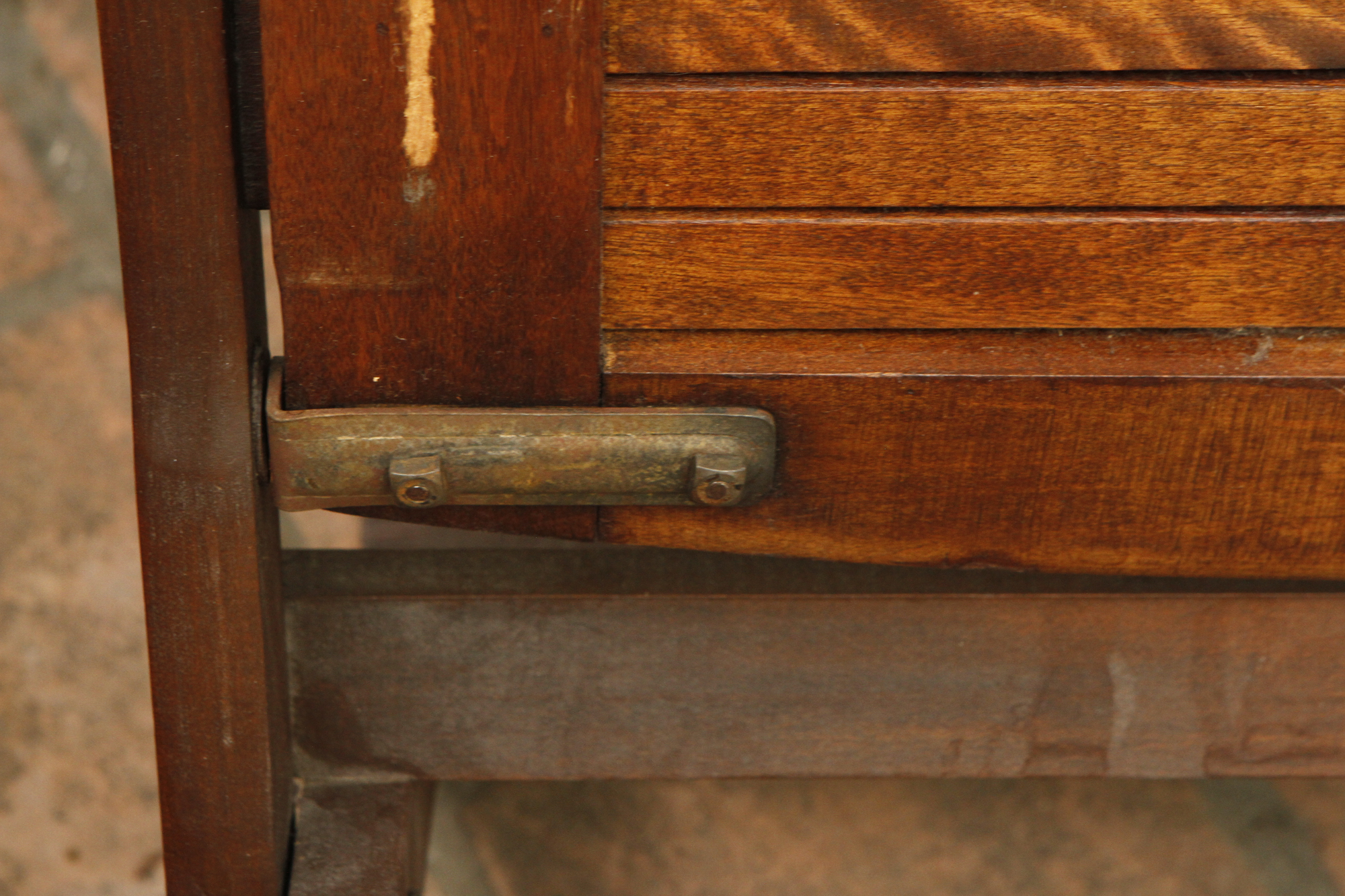 Vintage Wood Folding Bench