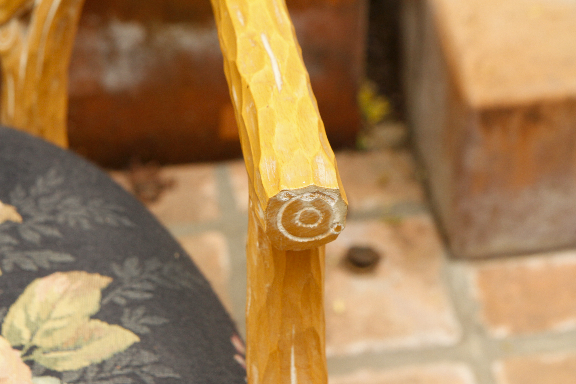 Cane back side chairs