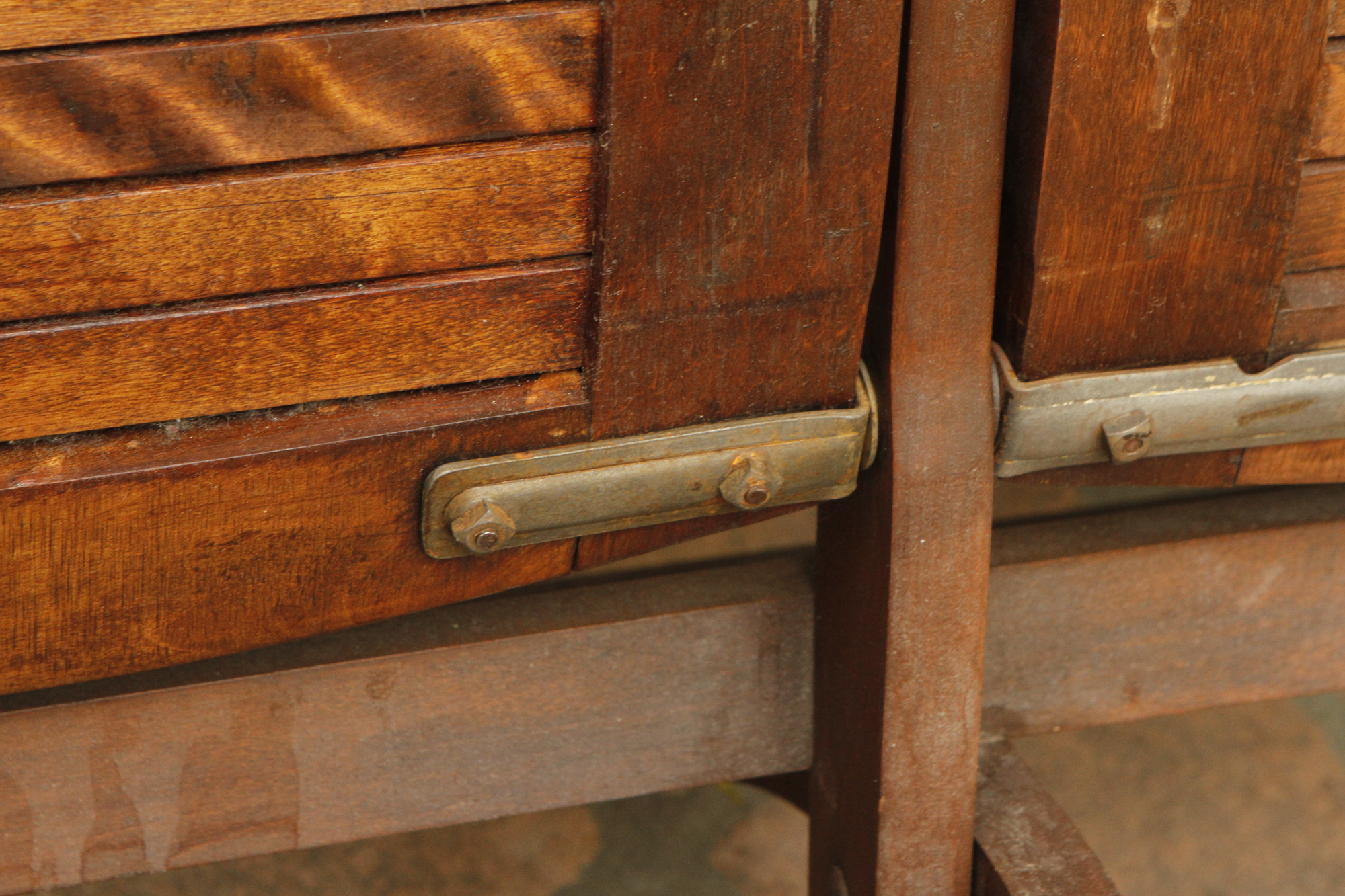 Vintage Wood Folding Bench