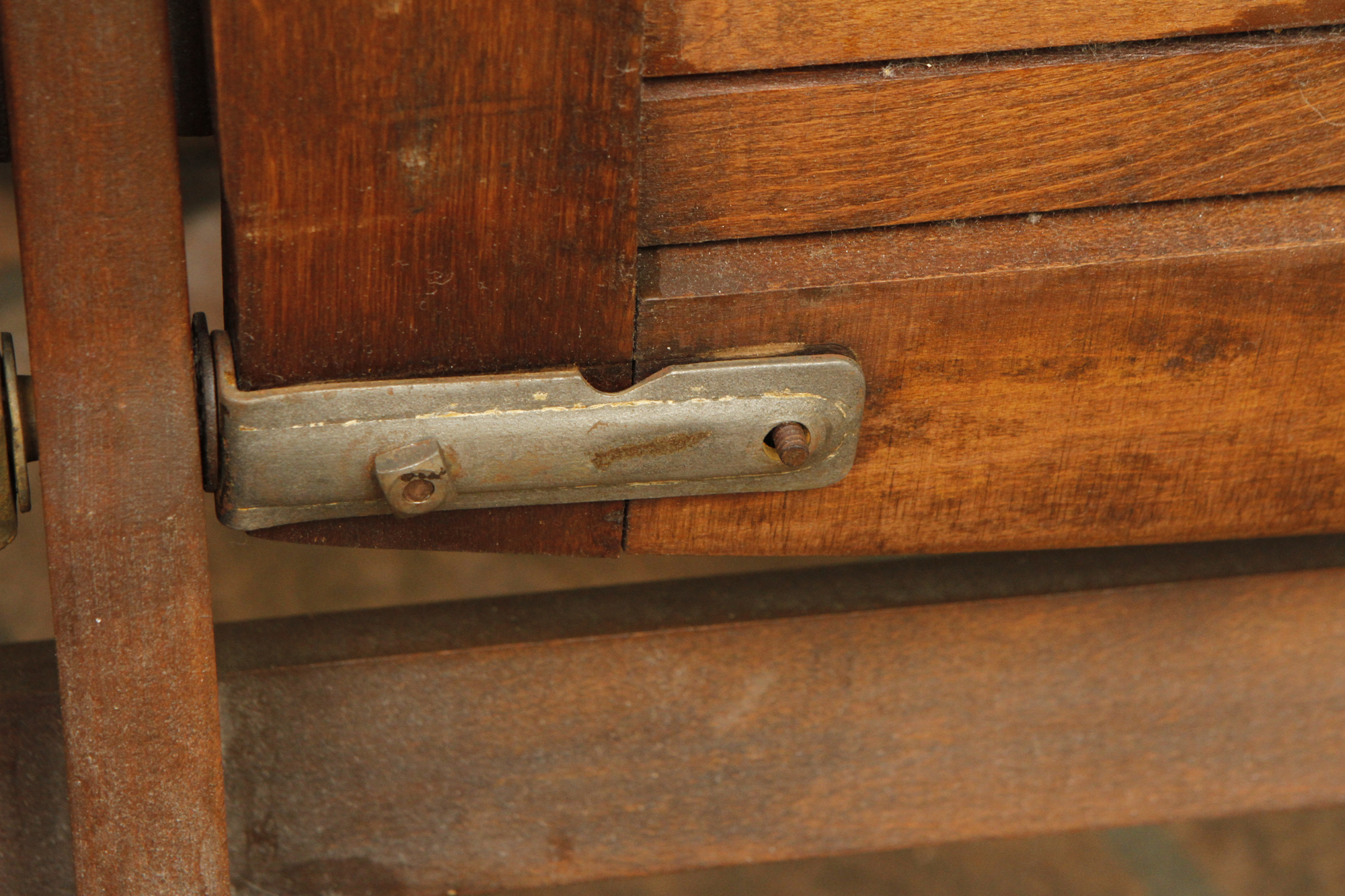 Vintage Wood Folding Bench
