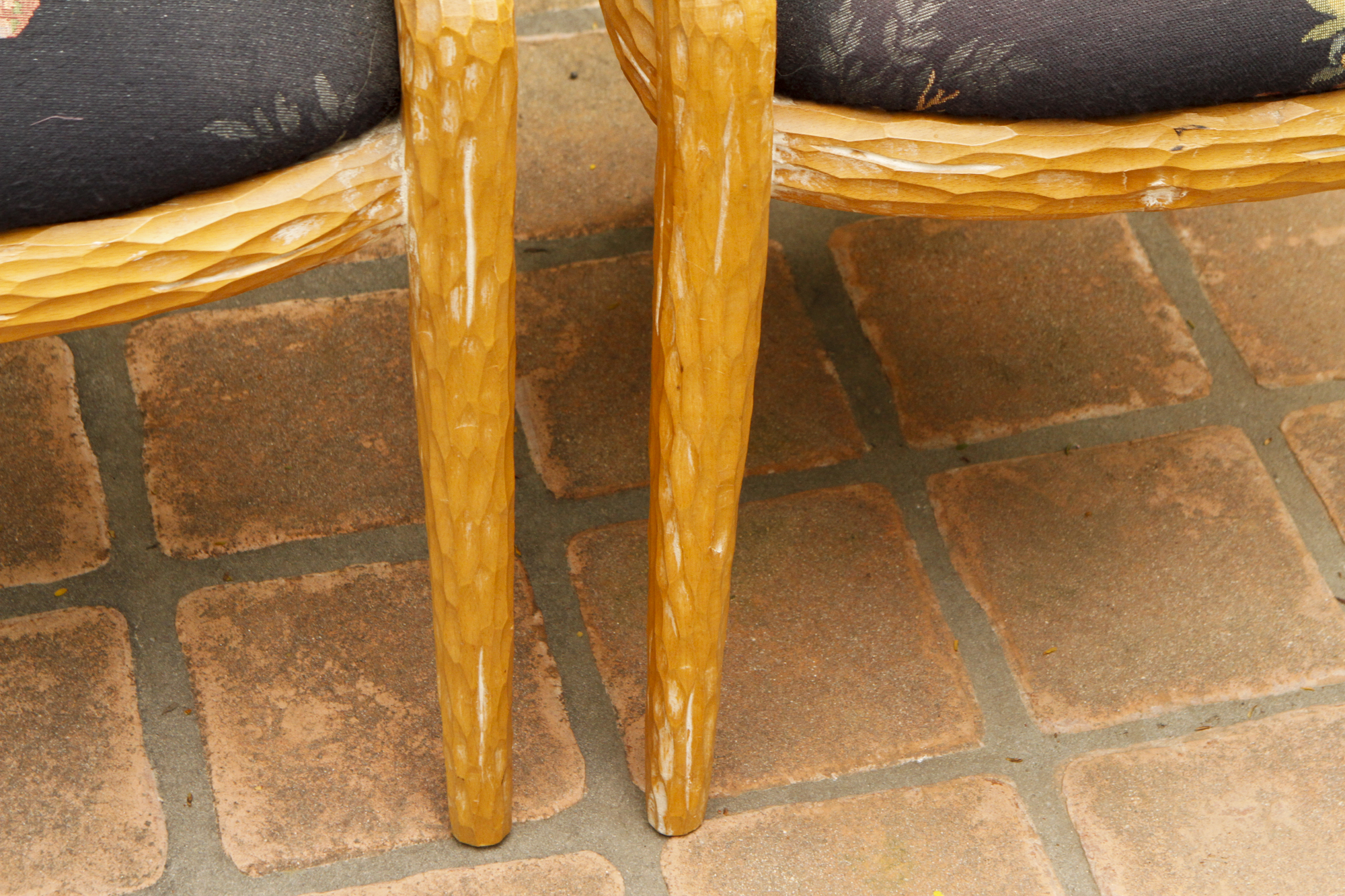 Cane back side chairs