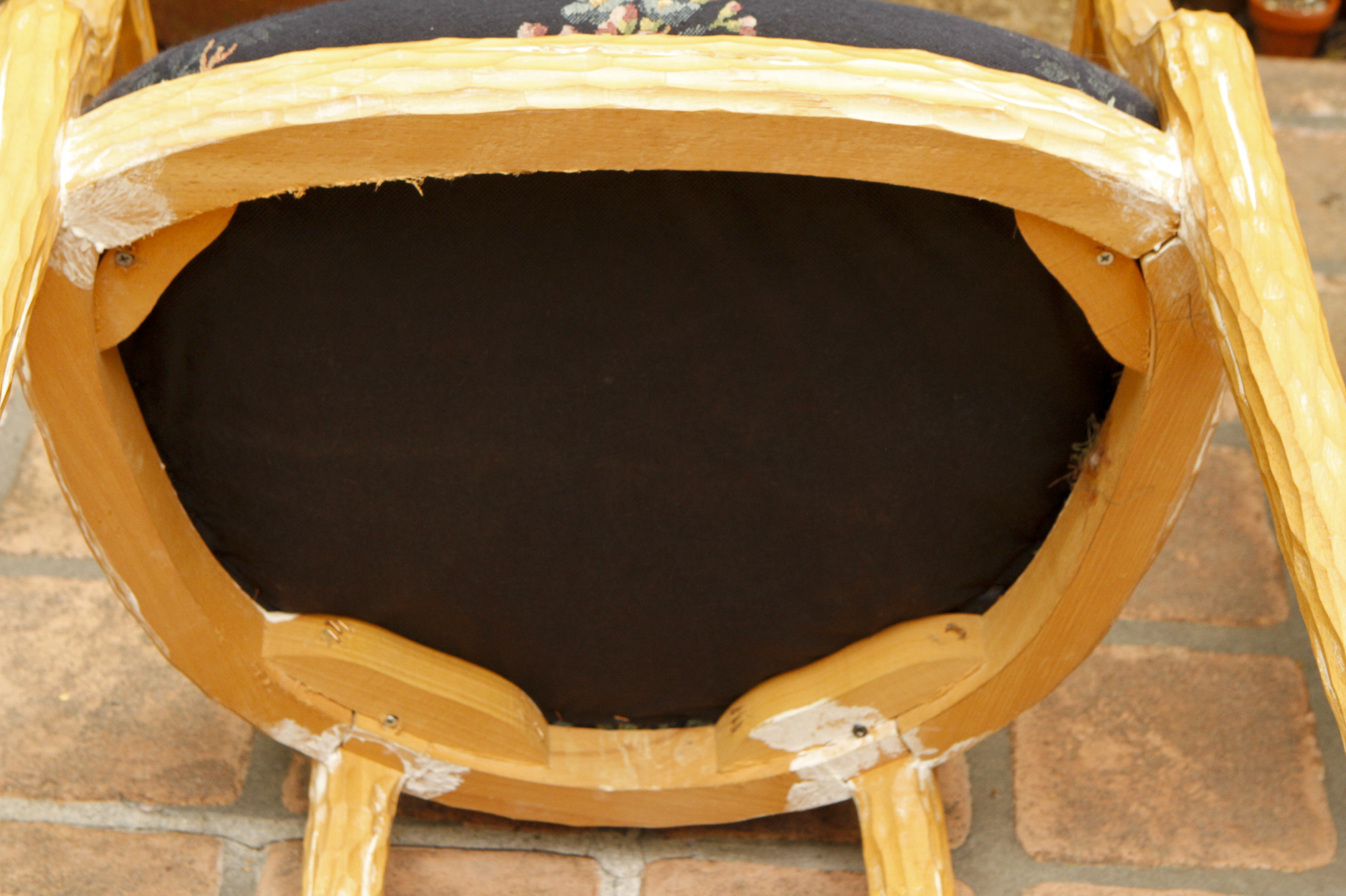 Cane back side chairs