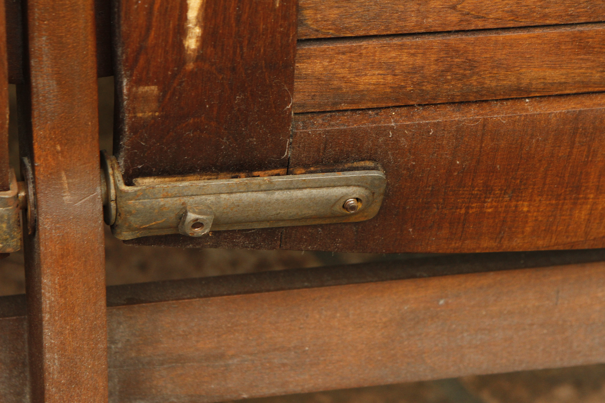 Vintage Wood Folding Bench