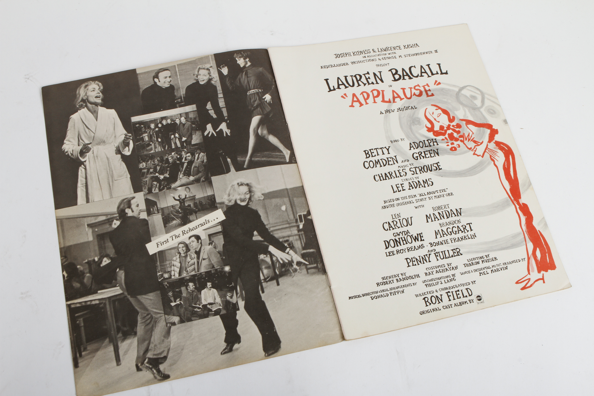 Lauren Bacall Signed "Applause" Program