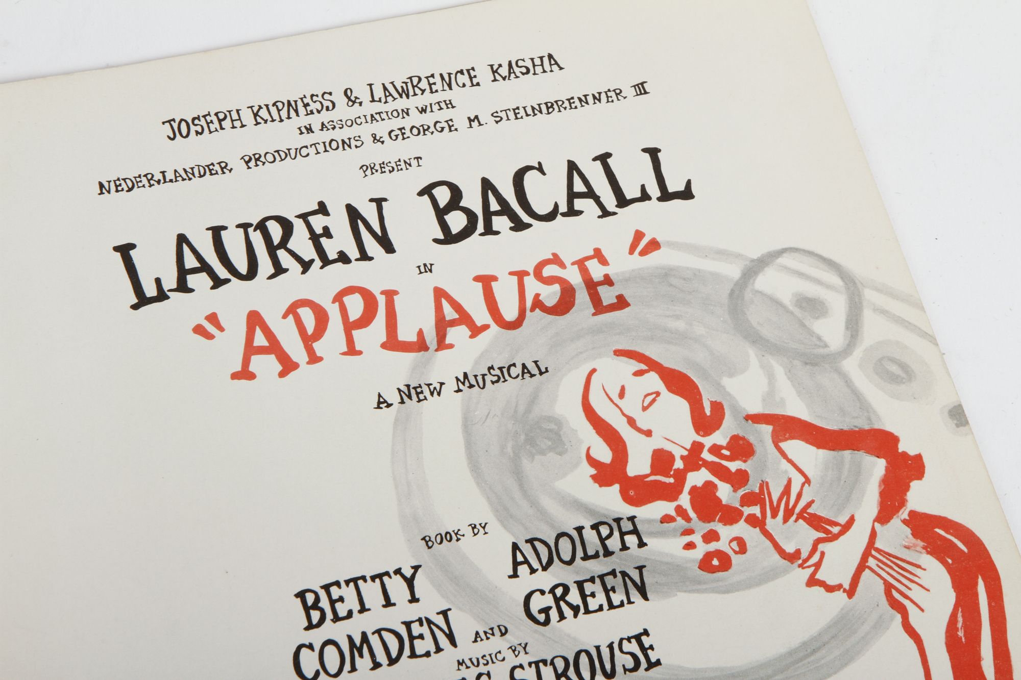 Lauren Bacall Signed "Applause" Program