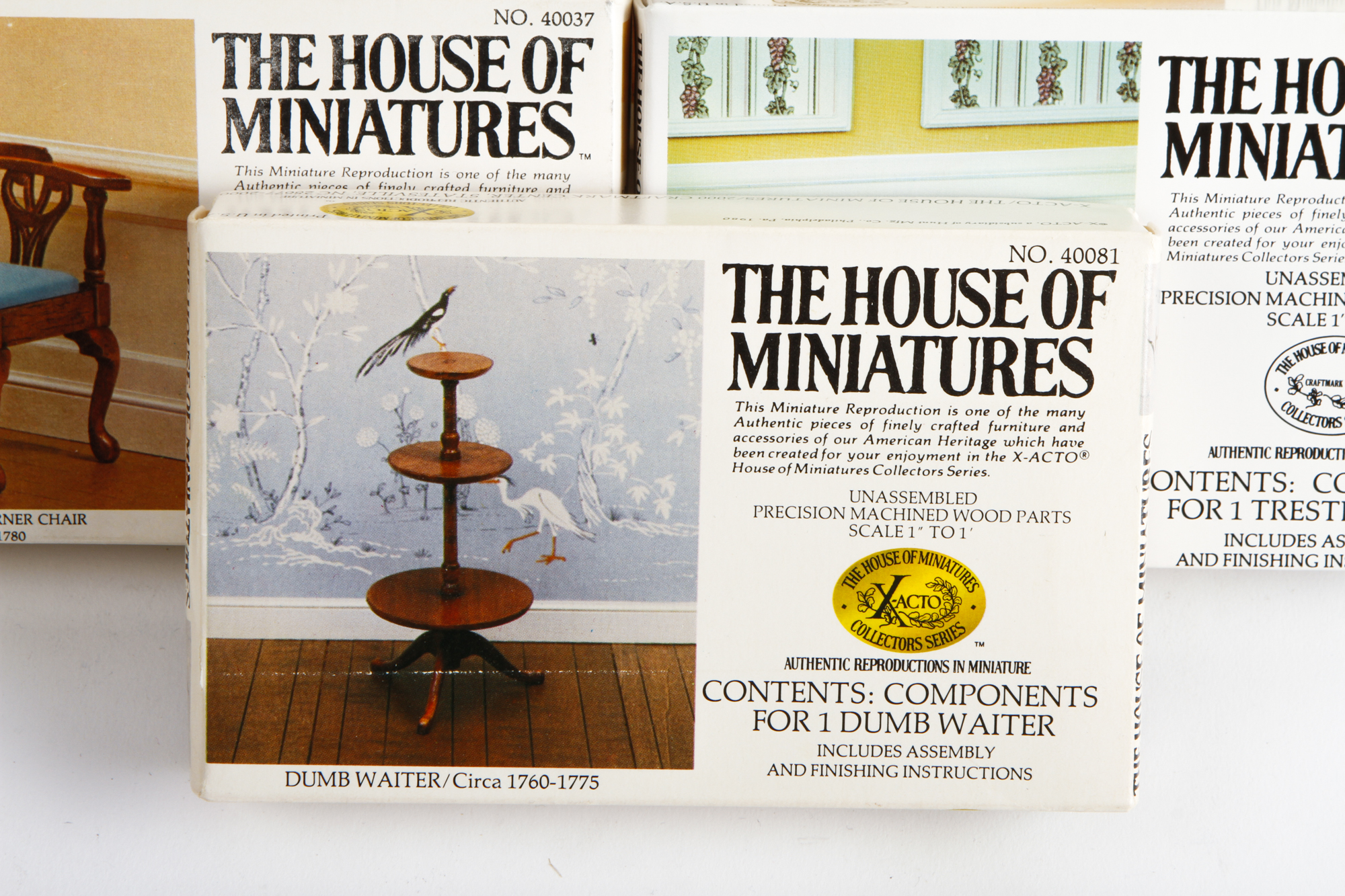 Collection of House of Miniatures Miniature Furniture Kits