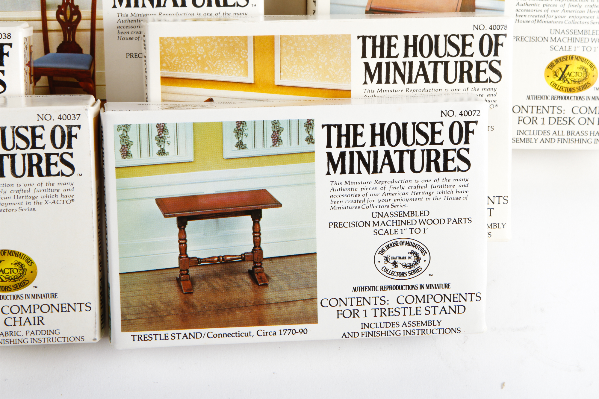 Collection of House of Miniatures Miniature Furniture Kits