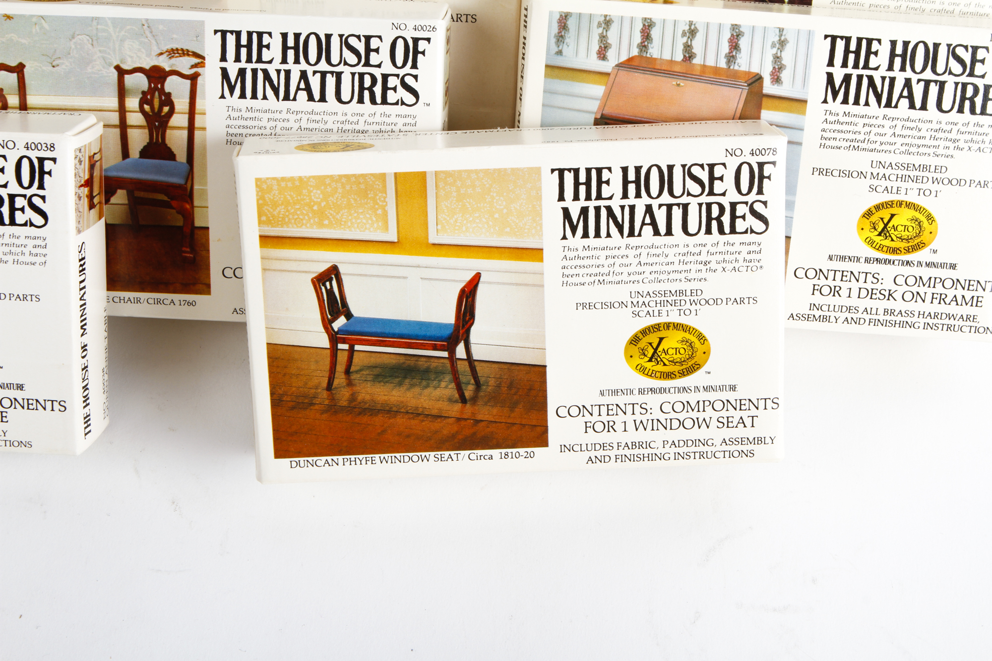 Collection of House of Miniatures Miniature Furniture Kits