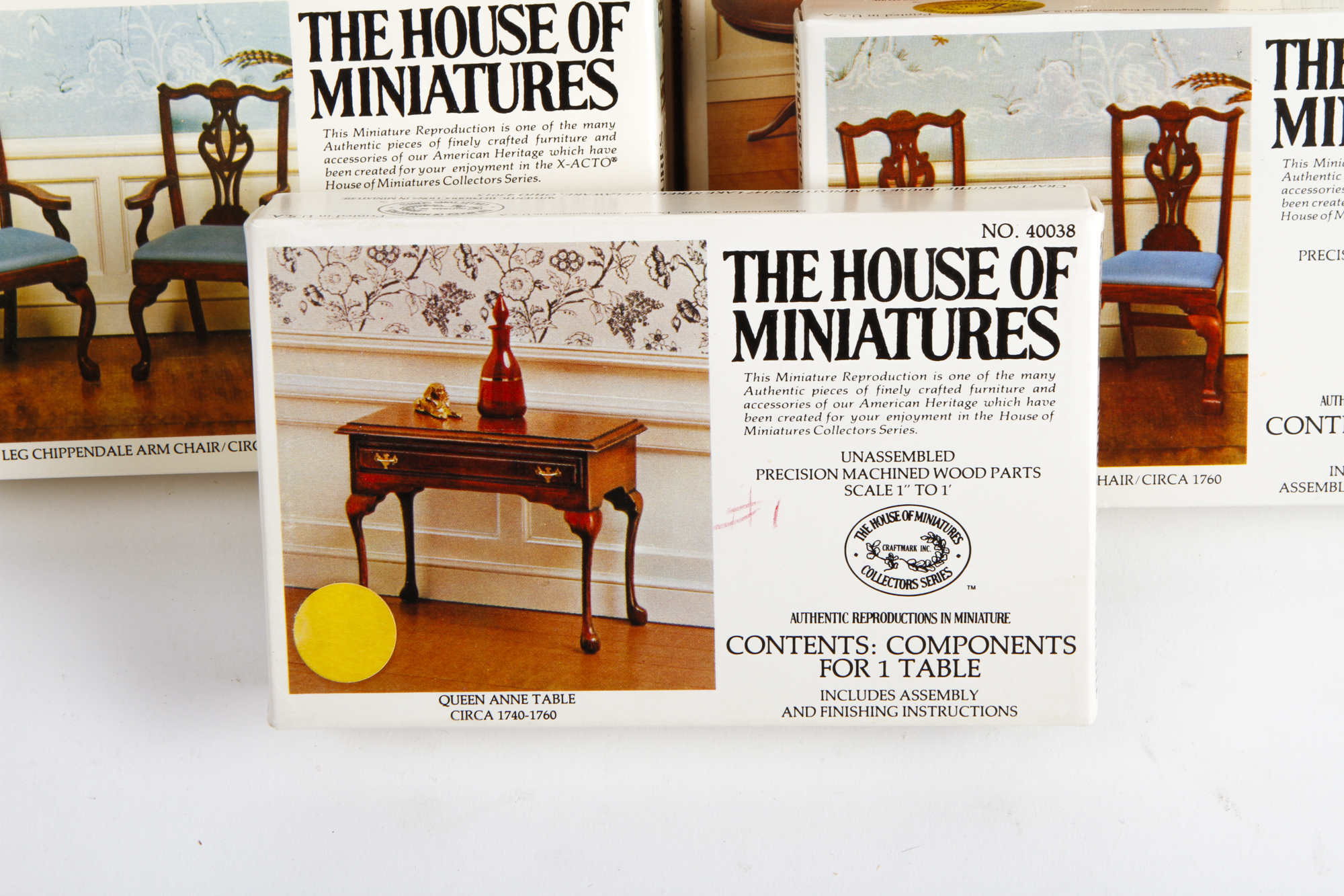 Collection of House of Miniatures Miniature Furniture Kits