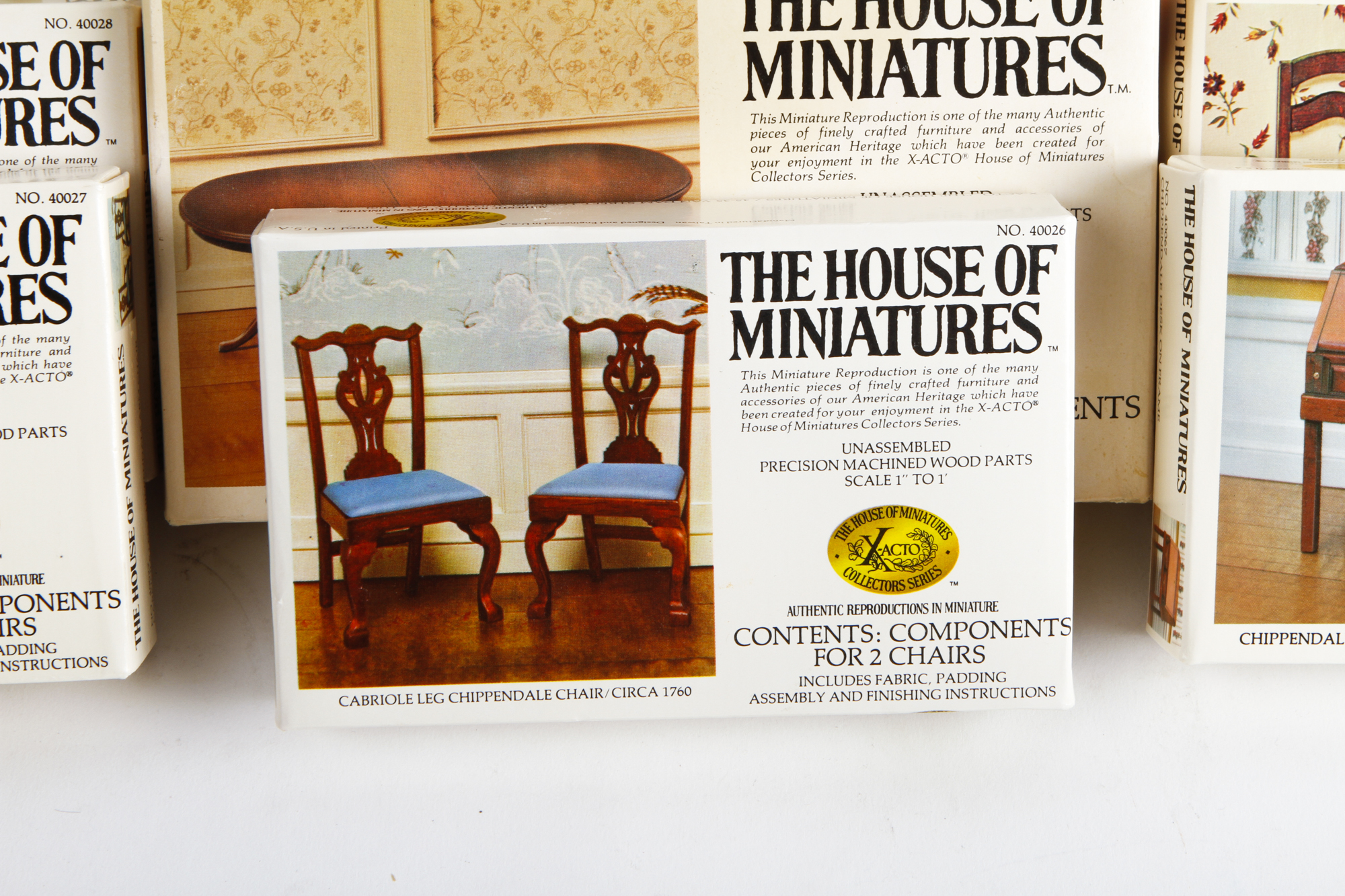 Collection of House of Miniatures Miniature Furniture Kits