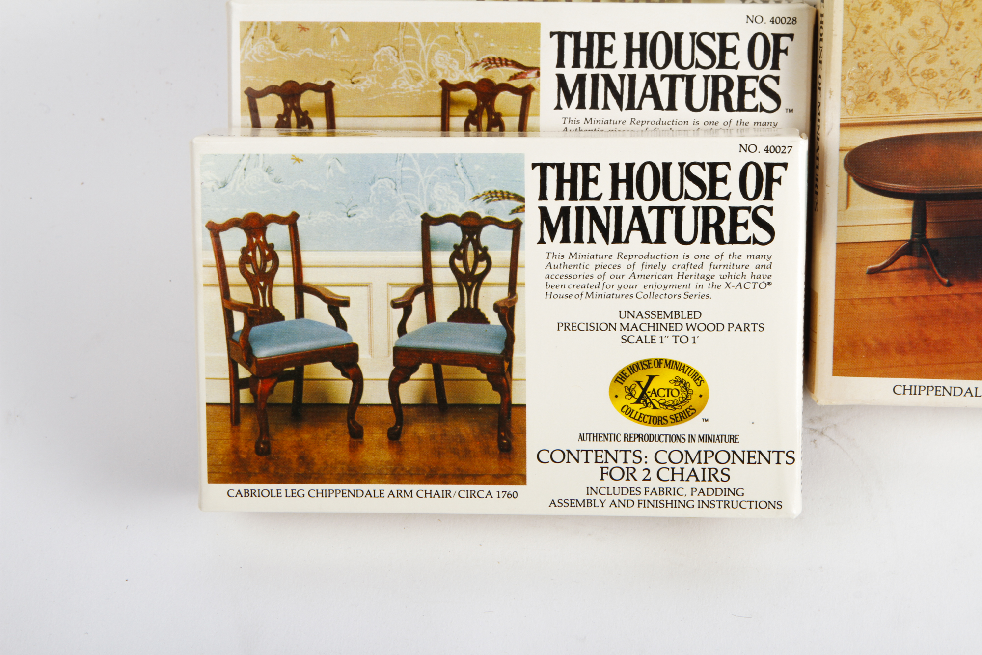 Collection of House of Miniatures Miniature Furniture Kits