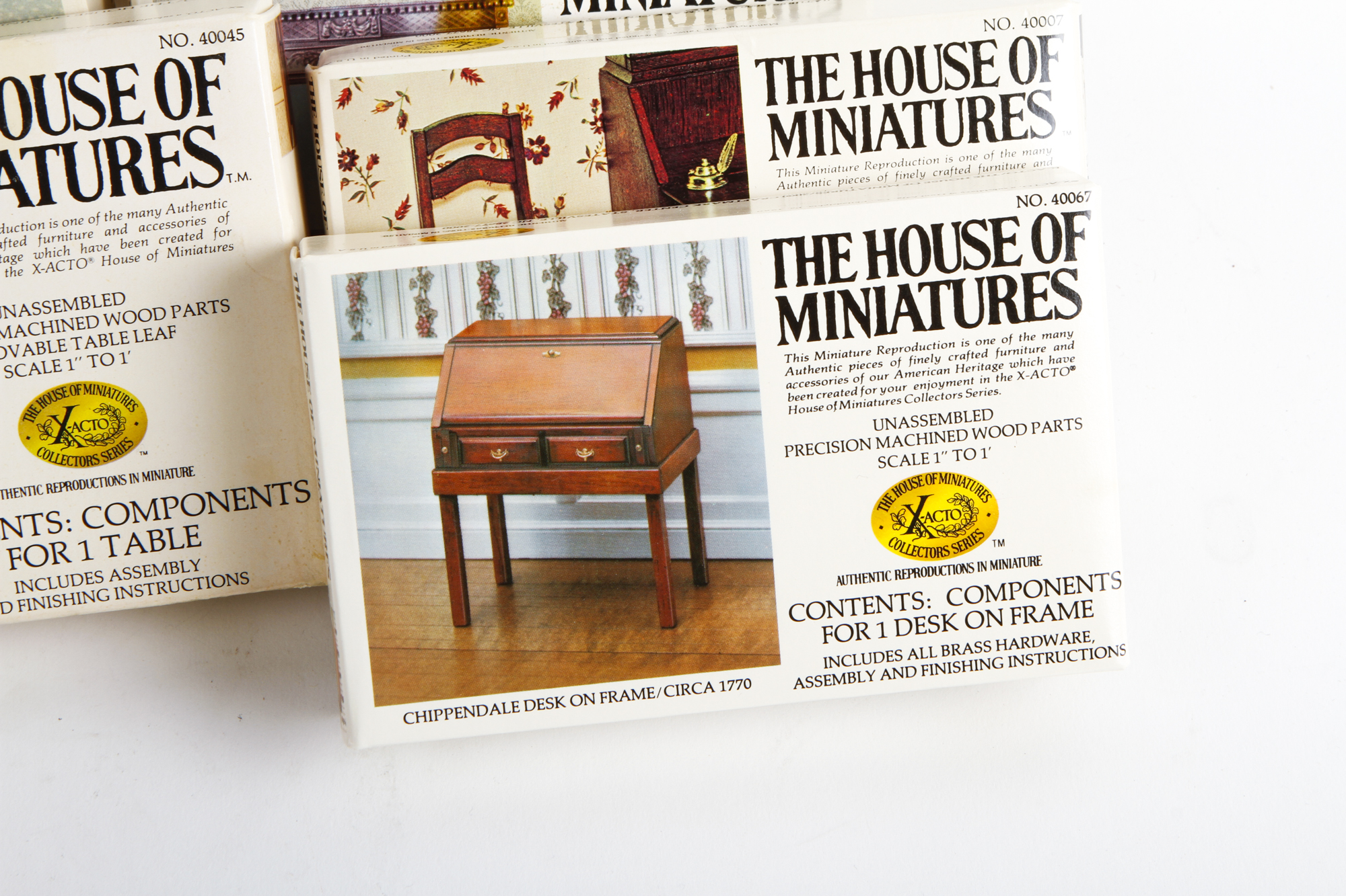 Collection of House of Miniatures Miniature Furniture Kits