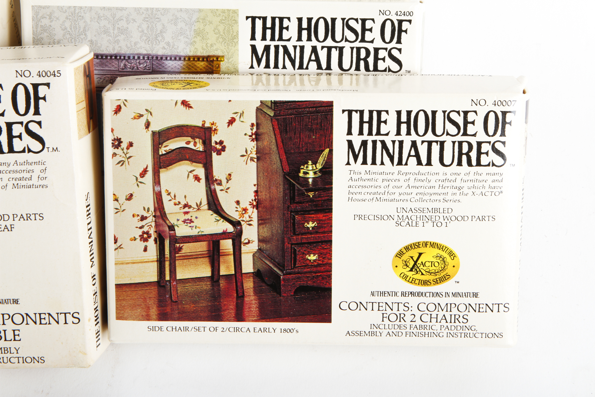 Collection of House of Miniatures Miniature Furniture Kits