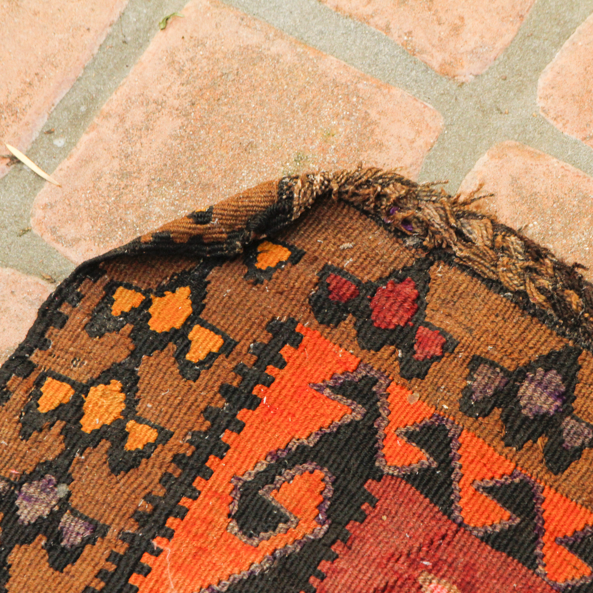 Hand Knotted Kazak Nomadic Kilim