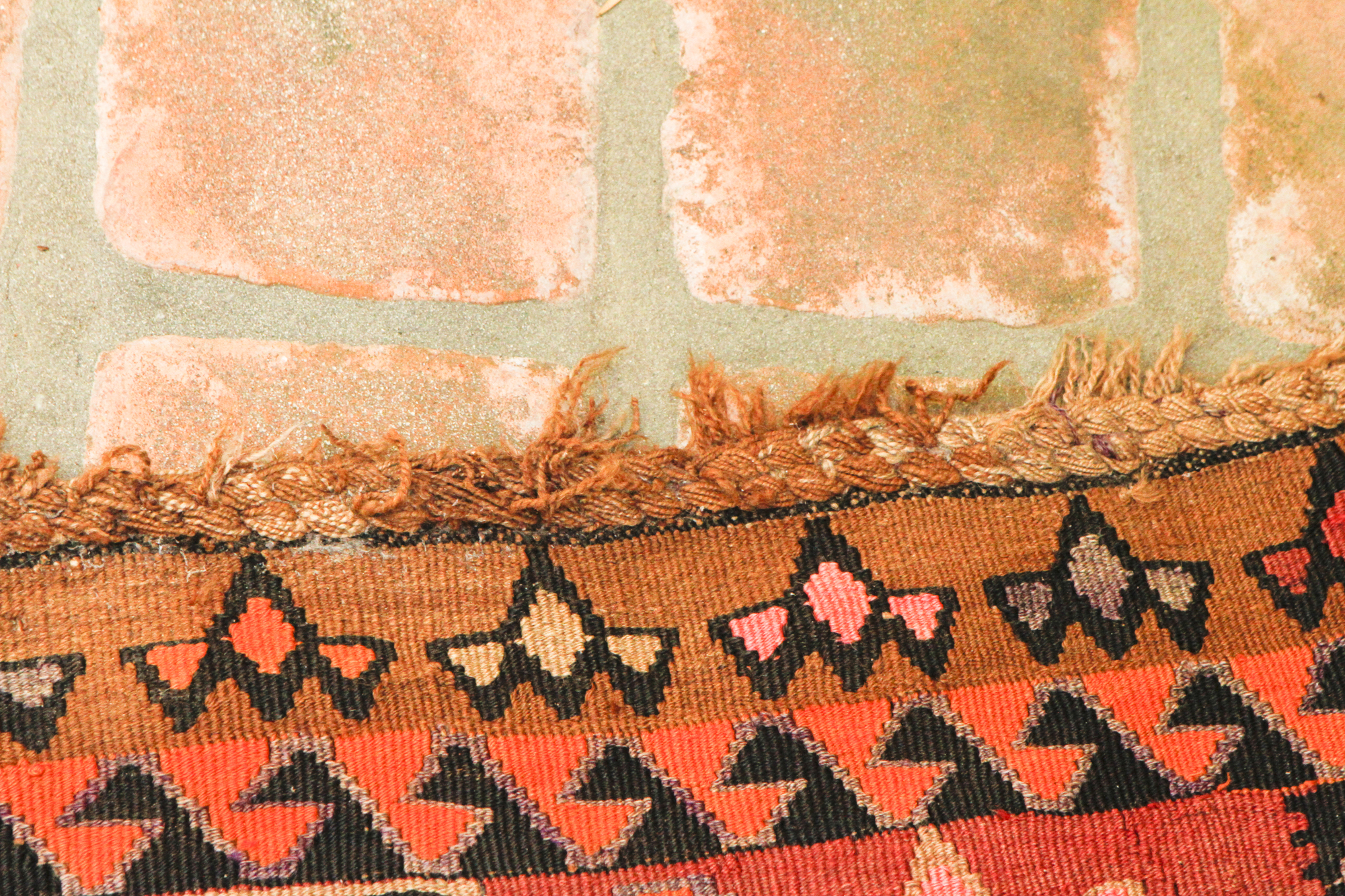 Hand Knotted Kazak Nomadic Kilim