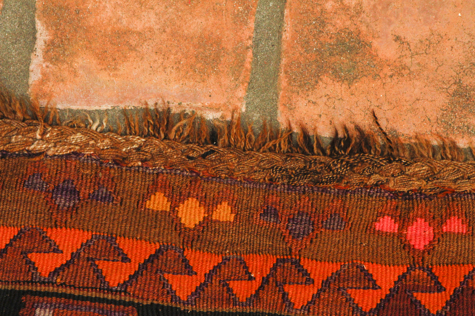 Hand Knotted Kazak Nomadic Kilim