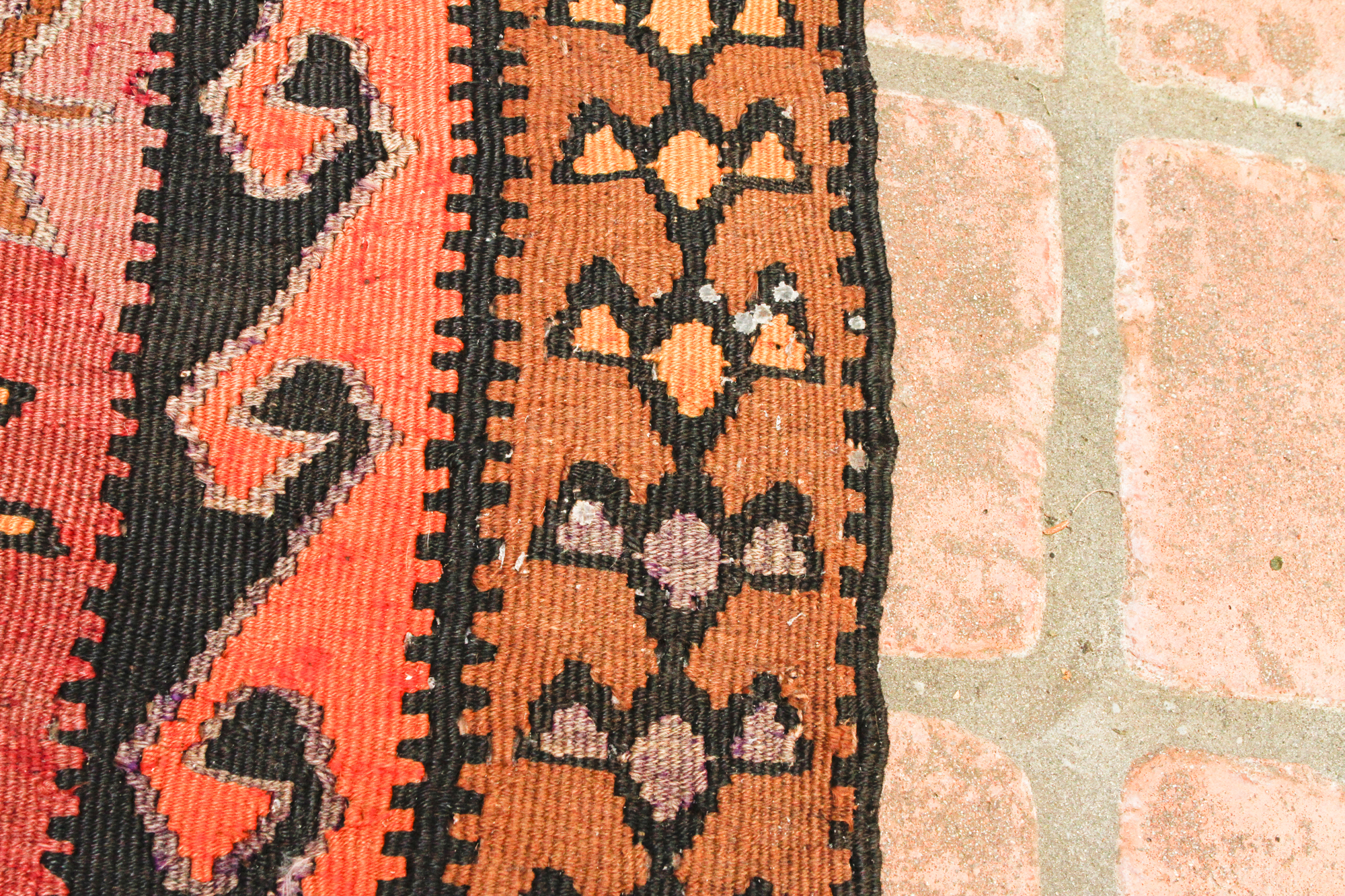 Hand Knotted Kazak Nomadic Kilim