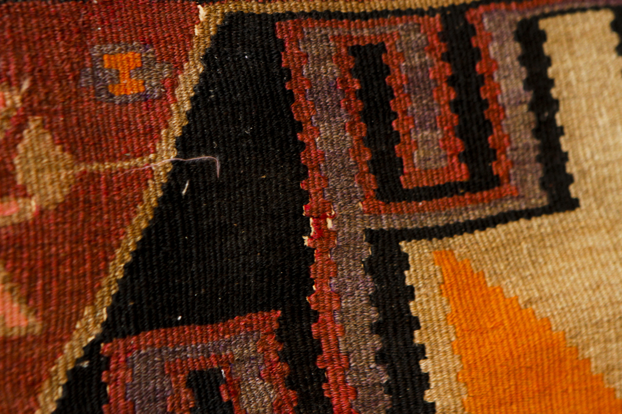 Hand Knotted Kazak Nomadic Kilim