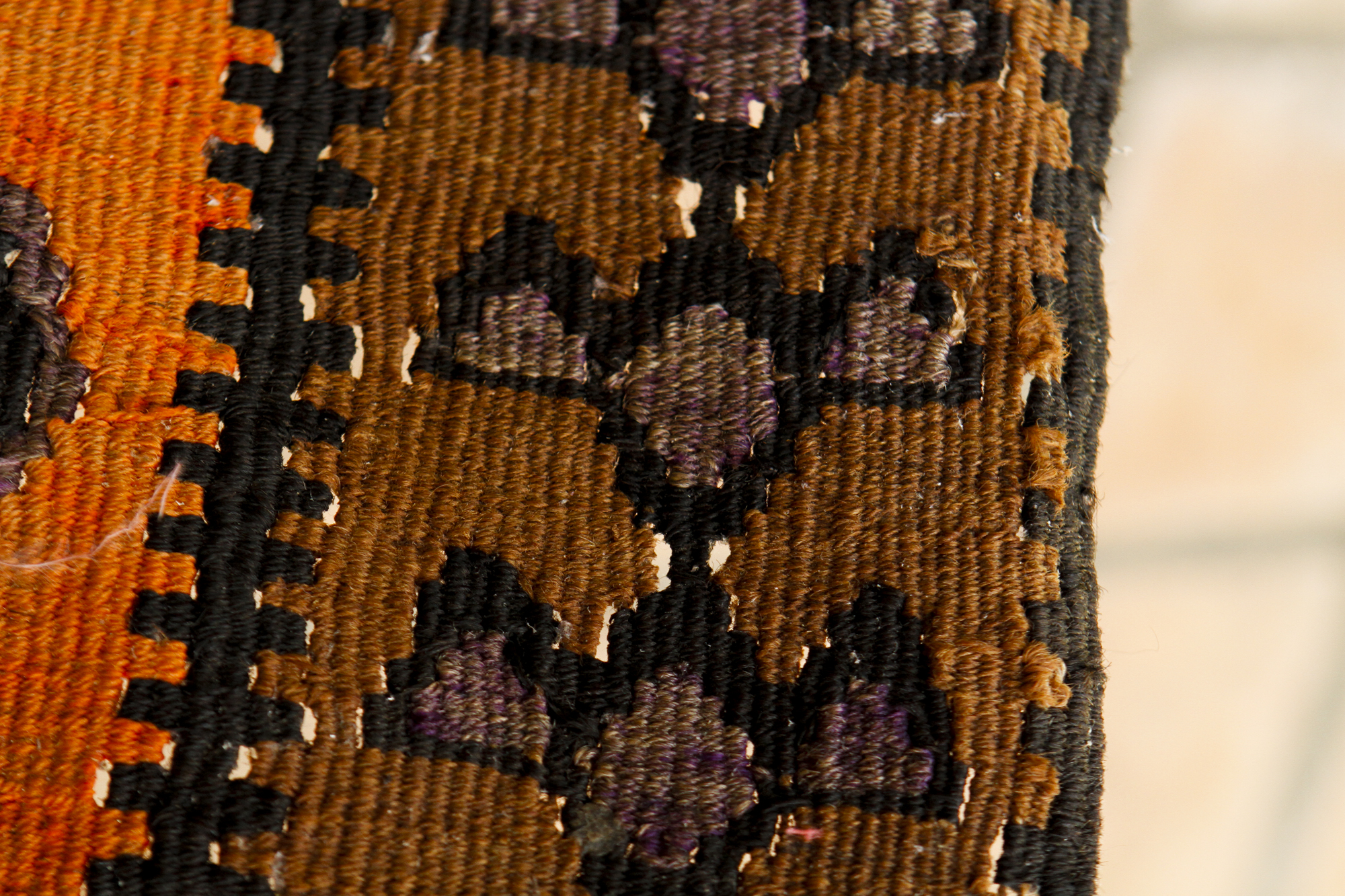 Hand Knotted Kazak Nomadic Kilim