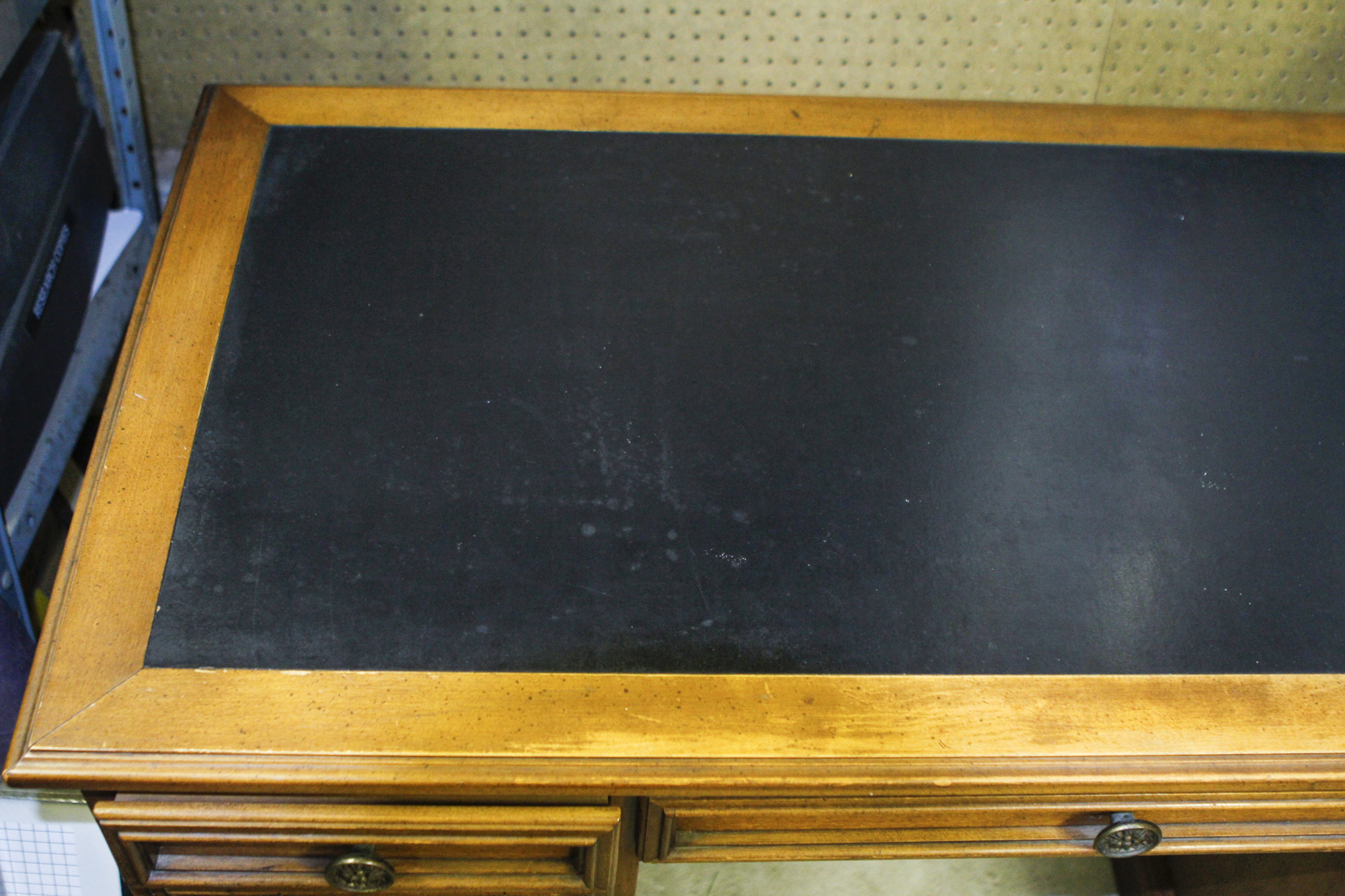 Vintage Leather Top Desk