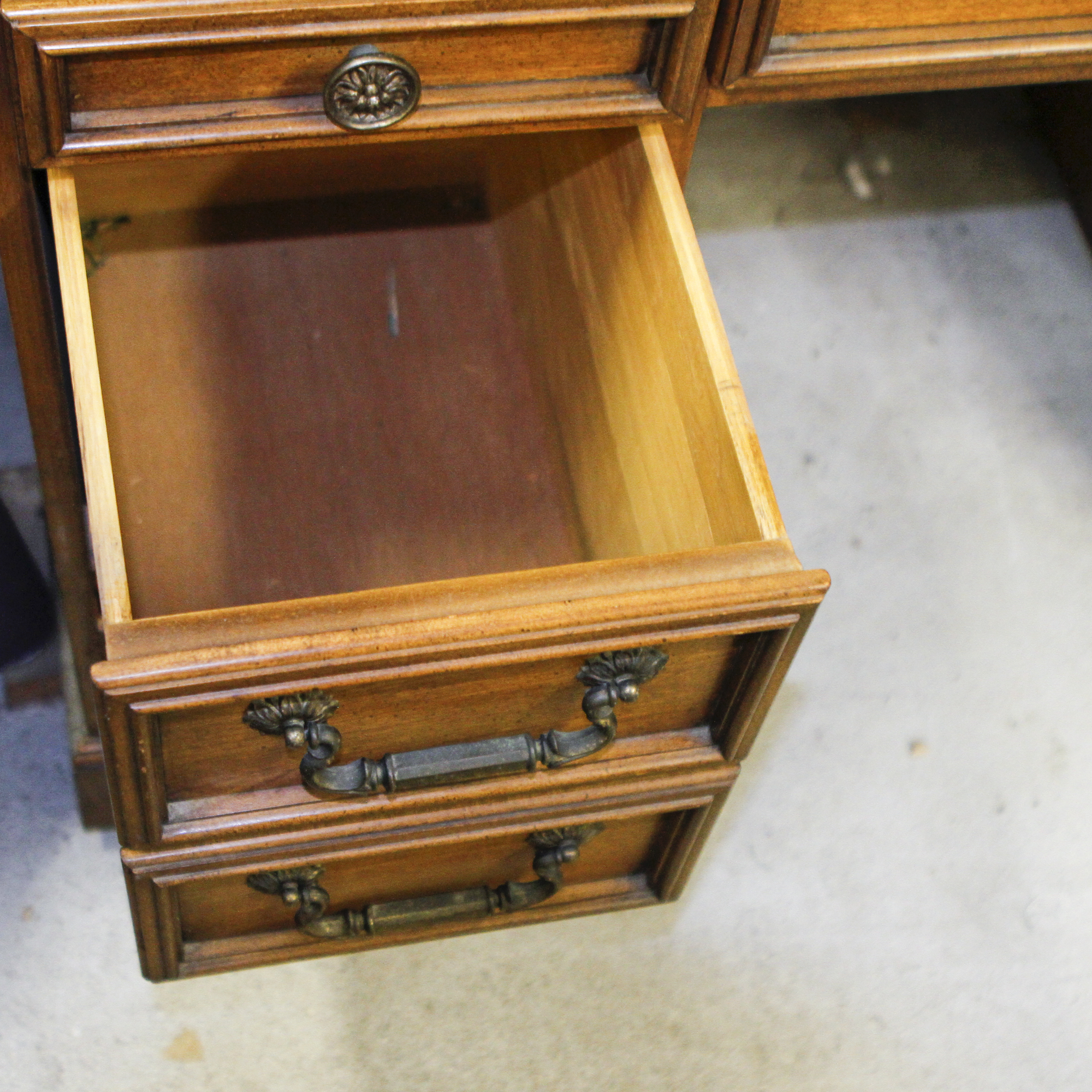Vintage Leather Top Desk