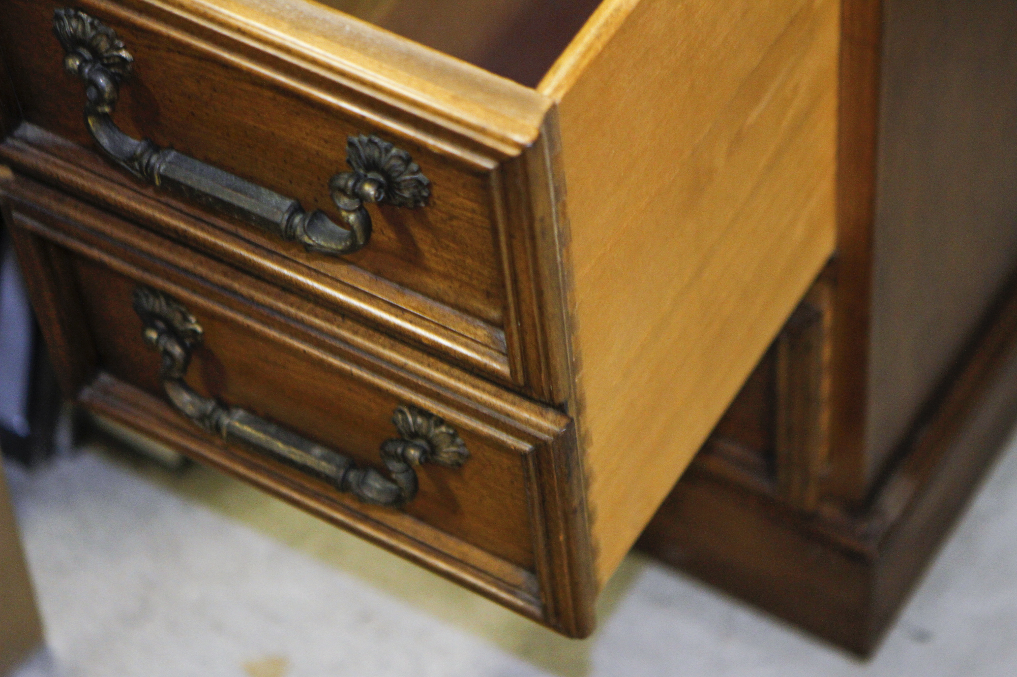 Vintage Leather Top Desk