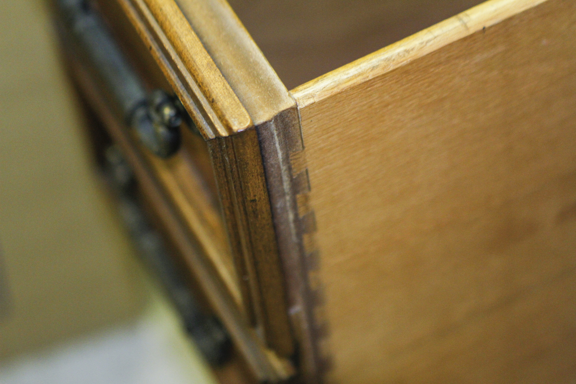 Vintage Leather Top Desk