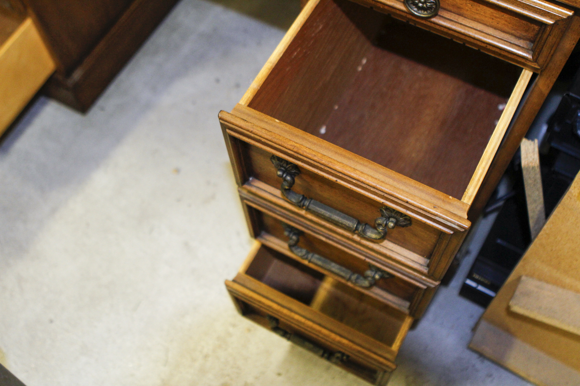 Vintage Leather Top Desk