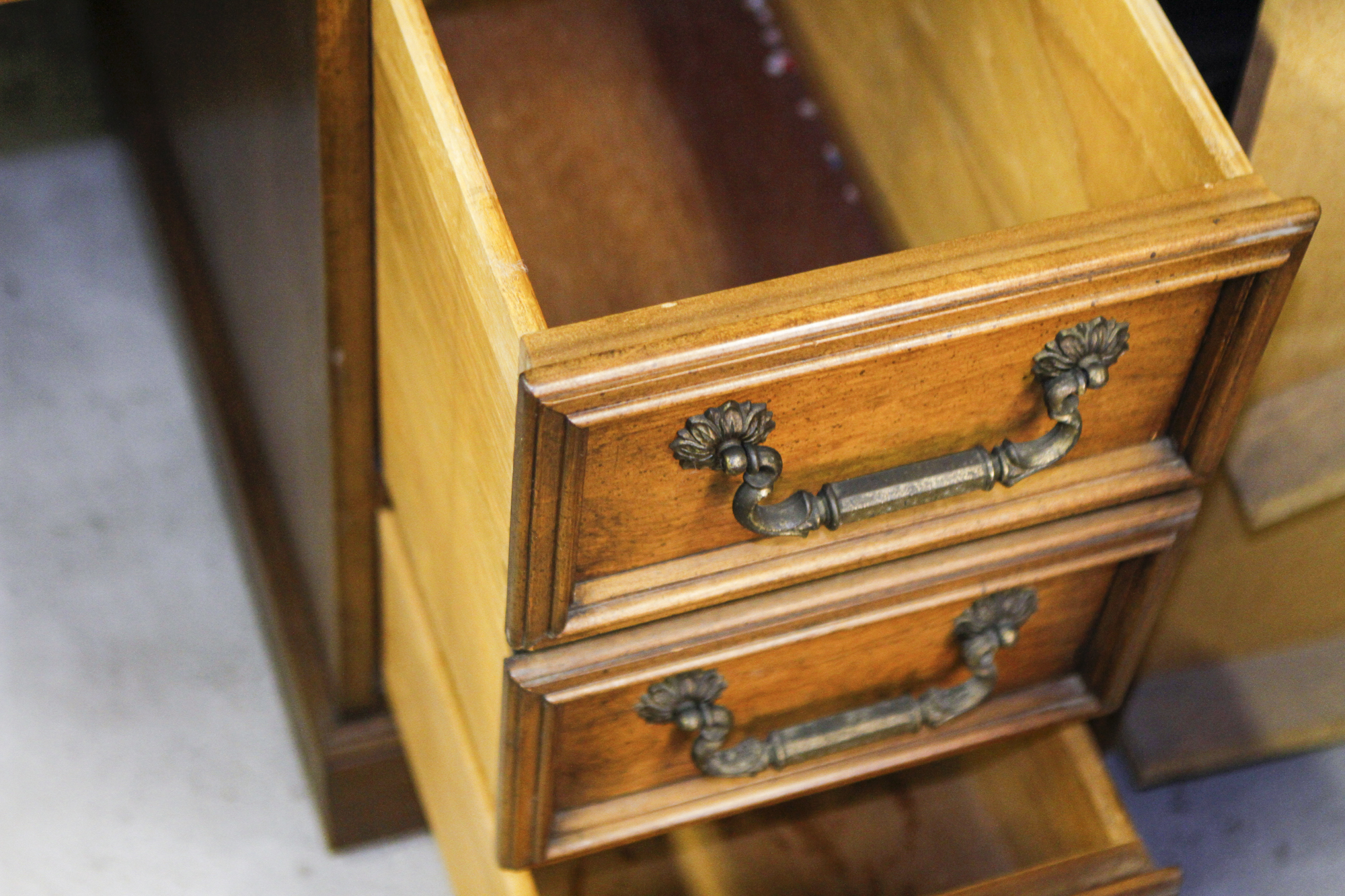 Vintage Leather Top Desk