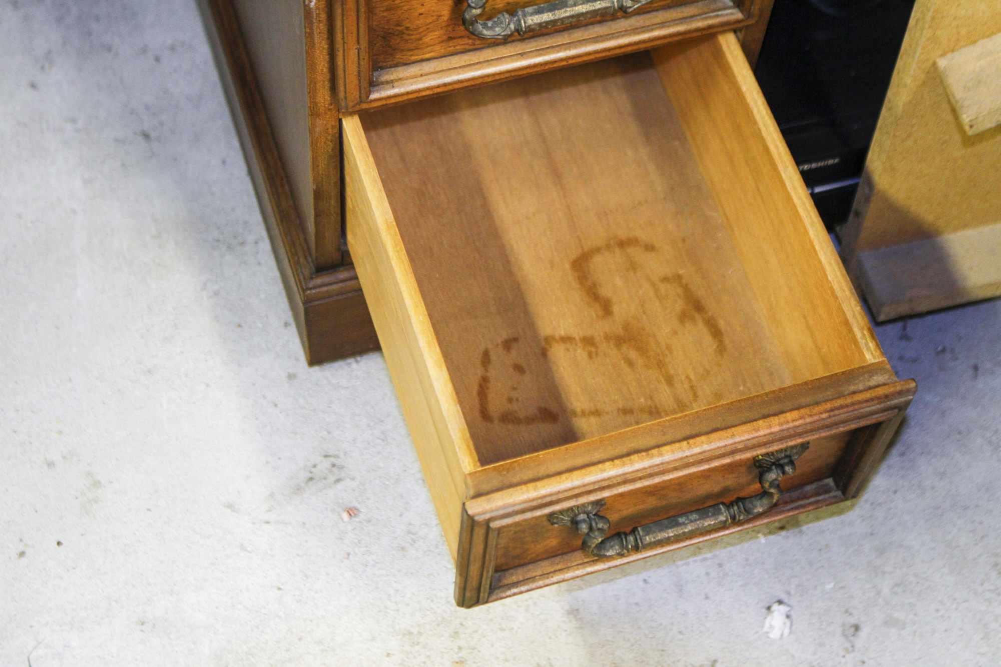 Vintage Leather Top Desk