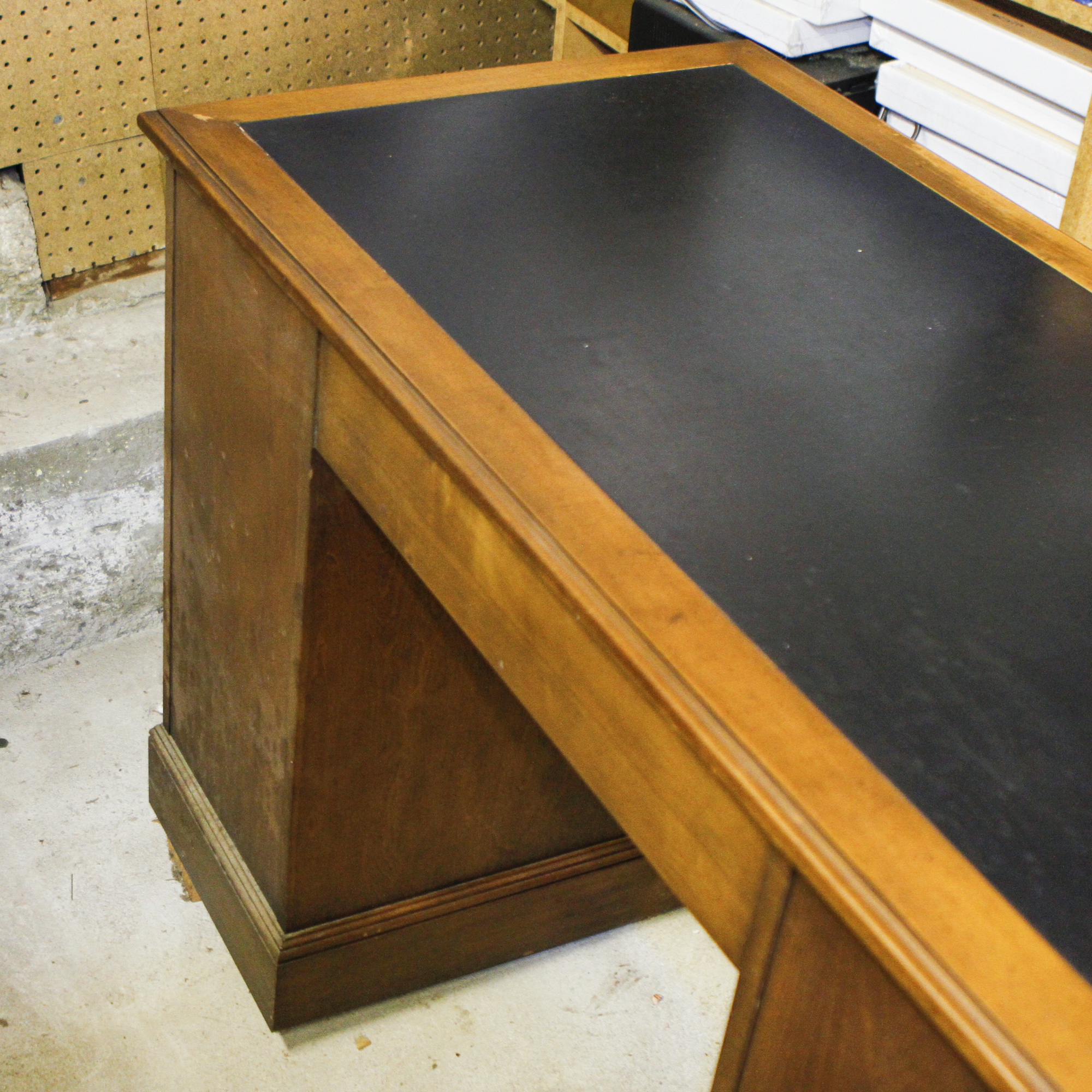 Vintage Leather Top Desk