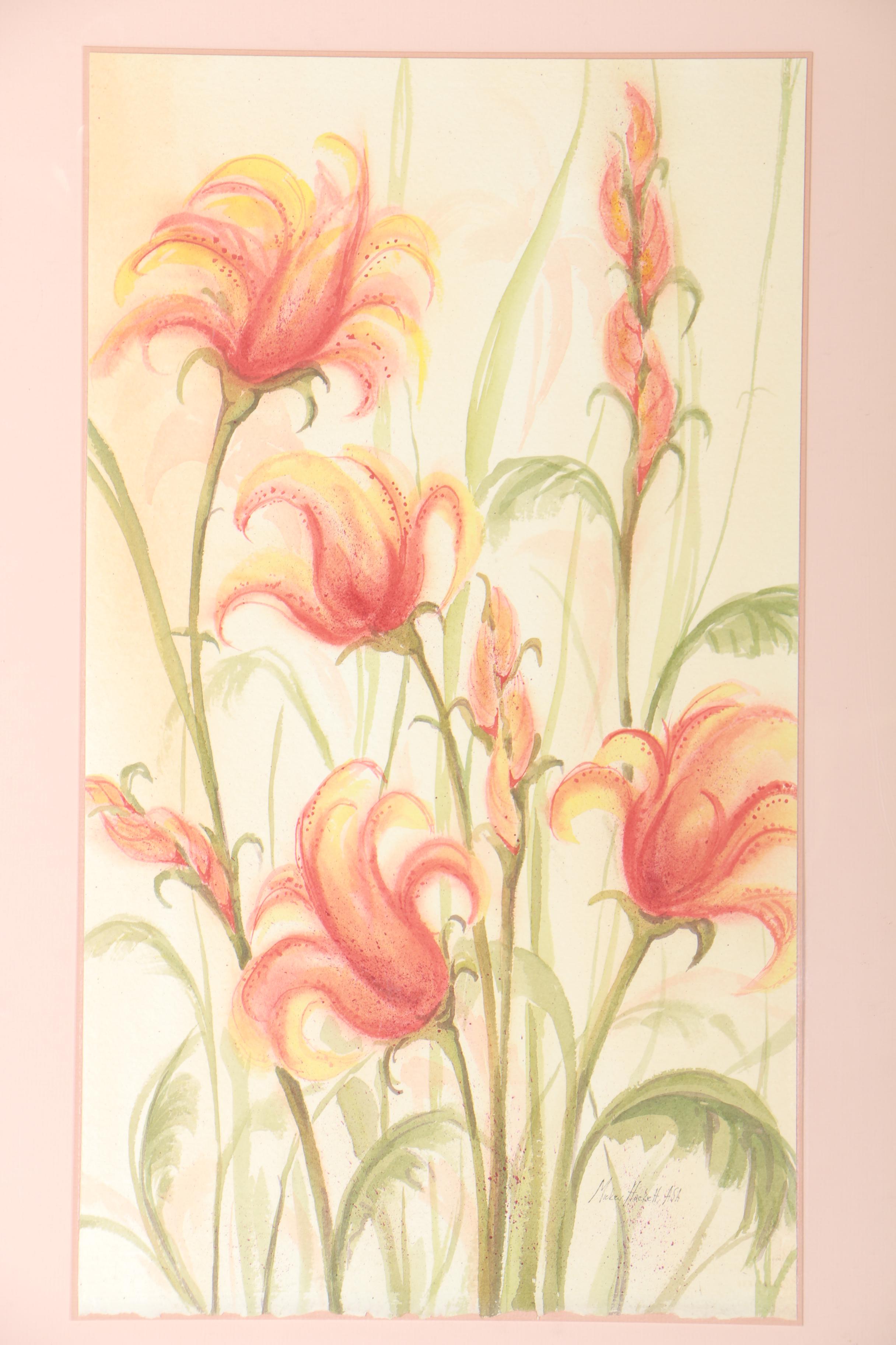 Mickey Hackett Collection of Paintings and a Print